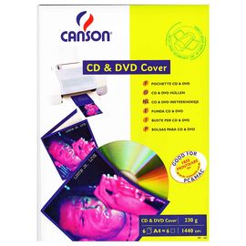 Купить Конверт Canson для CD/ DVD 230г/м кв, A4, 6л (872853) по лучшей цене