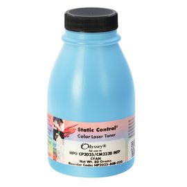Купить тонер Odyssey HP CLJ CP2025 80г (2.8k) cyan Static Control по лучшей цене