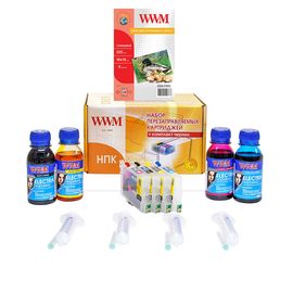 Купить Набор перезаправляемых картриджей WWM для Epson Stylus C67/CX3700/CX4100/CX4700 (RC.T063) по лучшей цене
