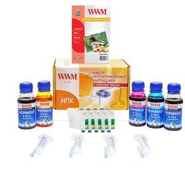 Купить Набор перезаправляемых картриджей WWM для Epson Stylus C110/Office T30/TX510FN (RC.T073H) по лучшей цене