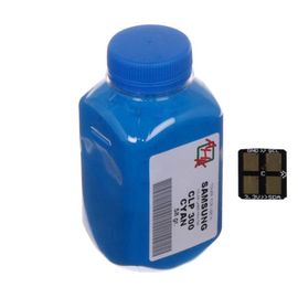 Купить Тонер+чип АНК для Samsung CLP-300 ( тонер АНК, чип АНК) бутль 58г Cyan (1500220) по лучшей цене