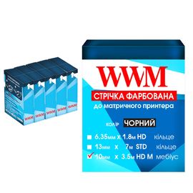 Купить Лента КОМПЛЕКТ 5шт WWM 10мм х 3.5м HD левый Black (R10.3.5HM5) по лучшей цене