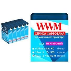 Купить Лента КОМПЛЕКТ 5шт WWM 10мм х 10м HD левый Purple (R10.10HPM5) по лучшей цене