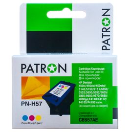 Купить Картридж совместимый HP 57 (C6657AE) 14 мл, 3-х цветный Patron (PN-H57) по лучшей цене