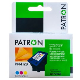 Купить Картридж совместимый HP 28 (C8728AE) 14 мл, 3-х цветный Patron (PN-H28) по лучшей цене