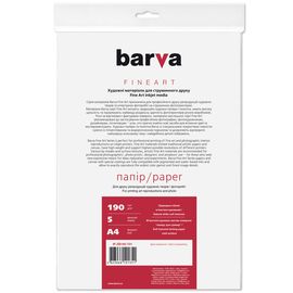 Купить Бумага натурально-белая мягкотекстурированная 190 г/м2, А4, 5 л Fine Art Barva (IP-ZB190-T01) по лучшей цене