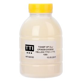Купить Тонер HP CLJ CP3525 флакон, 100 г, желтый TTI (TSM-T721-1-100) по лучшей цене