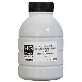 Купить Тонер HP LJ Pro CP1025 флакон, 100 г, черный HG toner (TSM-HGC011K-100) по лучшей цене