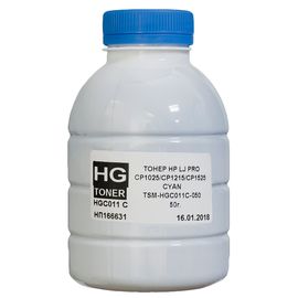 Купить Тонер HP LJ Pro CP1025 флакон, 50 г, голубой HG toner (TSM-HGC011C-050) по лучшей цене