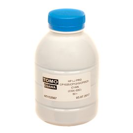 Купить Тонер HP LJ Pro CP1025 флакон, 50 г, голубой, химический Tomoegawa (TSM-CGK-02C-050) по лучшей цене