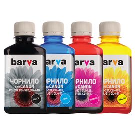 Купить Комплект чернил Canon PGI-520BK + CLI-521C/M/Y специальные 4х180 г, BK/C/M/Y Barva (CPGI520-180-MP) по лучшей цене