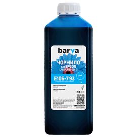 Купить Чернила Epson 106 C специальные 1 л, водорастворимые, голубые Barva (E106-793) по лучшей цене