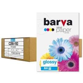 Купить Фотобумага глянцевая 200 г/м2, А4, 500 л, bulk Original Barva (IP-C200-193) по лучшей цене