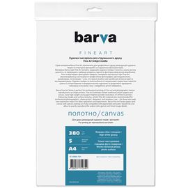 Купить Холст глянцевый 380 г/м2, А4, 5 л, ярко-белый Fine Art Barva (IC-XR20-T01) по лучшей цене