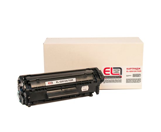 Купить Картридж совместимый HP 12A (Q2612A)/Canon 703 Extra Label (EL-Q2612A/703R) по лучшей цене