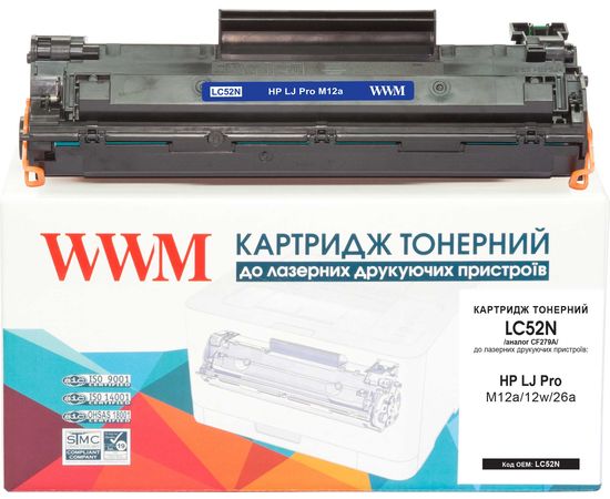Купить Картридж тонерный WWM для HP LJ Pro M12a/12w/26a аналог CF279A Black (LC52N) по лучшей цене