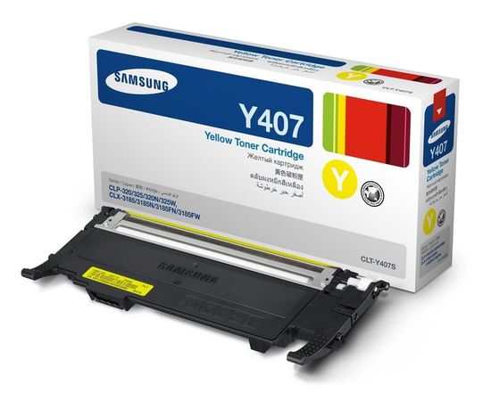 Купить Картридж тонерный Samsung Y407S для CLP-320/320N/325/CLX-3185 1000 копий Yellow (SU476A) по лучшей цене