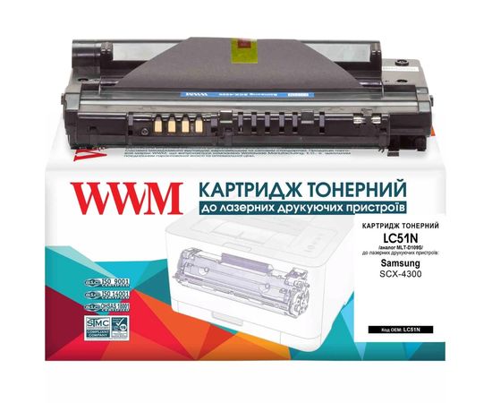 Купить Картридж тонерный WWM для Samsung SCX-4300 аналог MLT-D109S Black (LC51N) по лучшей цене