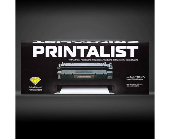 Купить Картридж тонерный PRINTALIST для Samsung CLP-365/CLX-3305/3305FN аналог SU464A Yellow (Sam-Y406S-PL) по лучшей цене