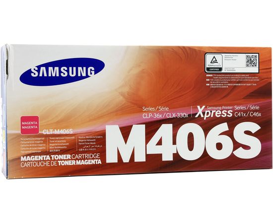 Купить Картридж тонерный Samsung M406S для CLP-365/CLX-3305/3305FN 1000 копий Magenta (SU254A) по лучшей цене