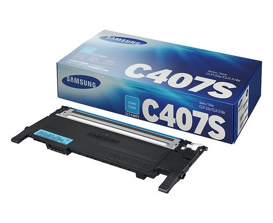 Купить Картридж тонерный Samsung C407S для CLP-320/320N/325/CLX-3185 1000 копий Cyan (ST998A) по лучшей цене