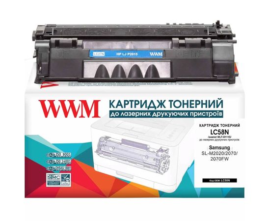 Купить Картридж тонерный WWM для HP LJ P2015/P2014/M2727 аналог Q7553A Black (LC27N) по лучшей цене
