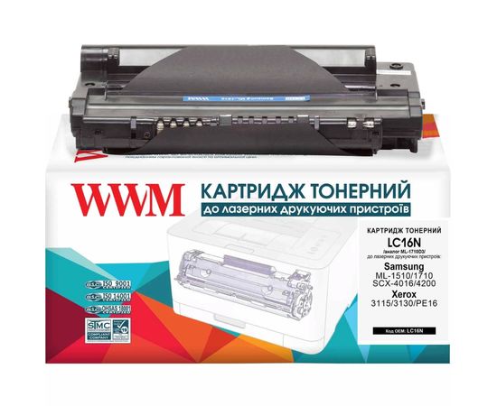 Купить Картридж тонерный WWM для Samsung ML-1510/1710/1750 аналог ML-1710D3/XEV Black (LC16N) по лучшей цене