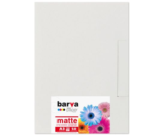 Купить Фотобумага матовая 180 г/м2, A3, 50 л Original Barva (IP-A180-107) по лучшей цене