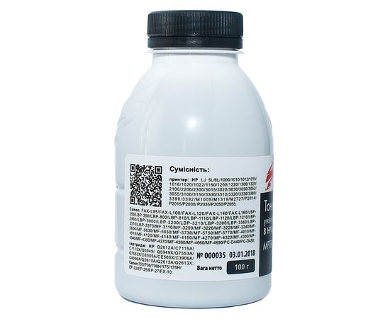 Купить Тонер HP универсальный MPT8 флакон, 100 г SCC (MPT8-100B-P) по лучшей цене