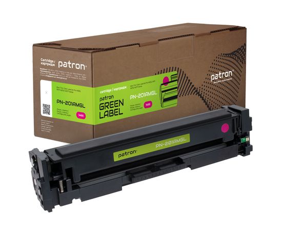 Купить Картридж совместимый HP 201A (CF403A) пурпурный Green Label Patron (PN-201AMGL) по лучшей цене