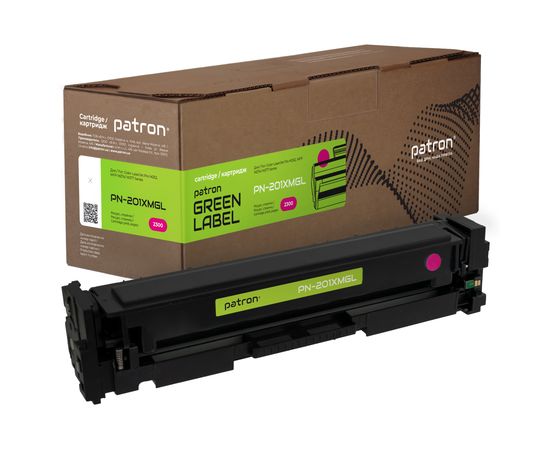 Купить Картридж совместимый HP 201X (CF403X) пурпурный Green Label Patron (PN-201XMGL) по лучшей цене