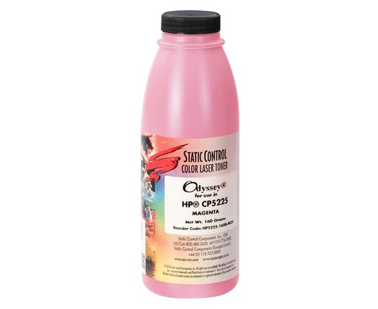 Купить тонер Odyssey HP CLJ CP5225 160г (7k) magenta Static Control по лучшей цене