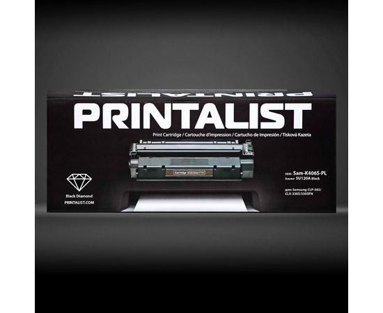 Купить Картридж тонерный PRINTALIST для Samsung CLP-365/CLX-3305/3305FN аналог SU120A Black (Sam-K406S-PL) по лучшей цене