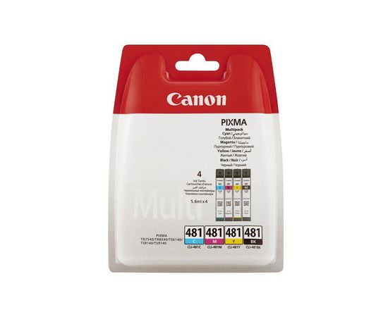 Купить Картридж Canon для Pixma TS6140/TS8140 CLI-481 B/C/M/Y (2101C005) Multipack по лучшей цене