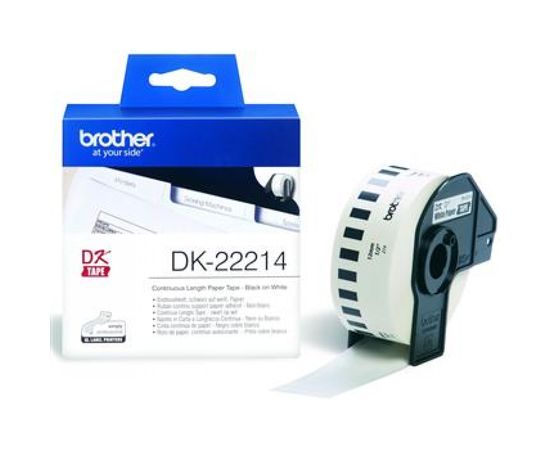 Купить Лента для печати наклеек 12 мм x 30,48 м Brother (DK22214) по лучшей цене