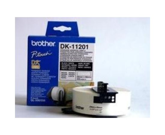 Купить Лента с термоэтикеткой 29 мм х 90 мм, 400 шт Brother (DK11201) по лучшей цене