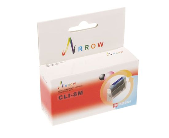 Купить Картридж Arrow для Canon Pixma iP4200/iP4500/iP6600 аналог CLI-8M Magenta (CLI8M) по лучшей цене