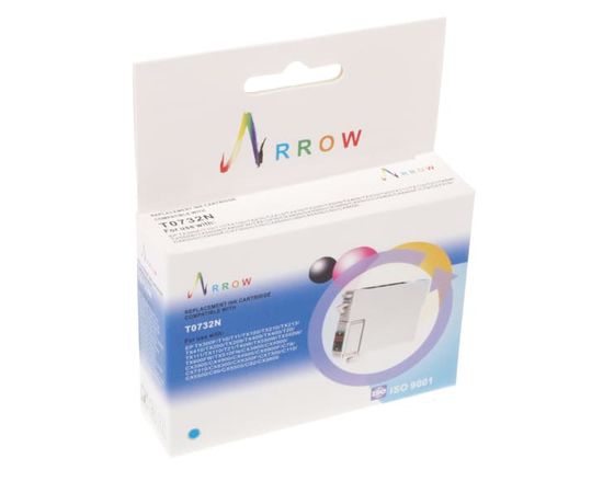 Купить Картридж Arrow для Epson Stylus C79/TX200/TX400 аналог C13T07324A/C13T10524A10 Cyan (T0732N) по лучшей цене
