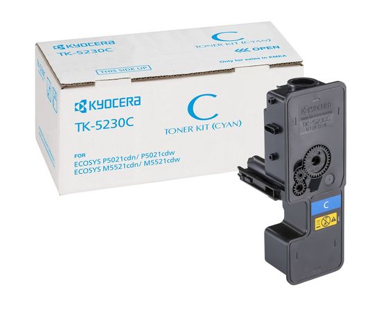 Купить Туба с тонером KYOCERA TK-5230C для M5521/P5021 2200 копий Cyan (1T02R9CNL0) по лучшей цене