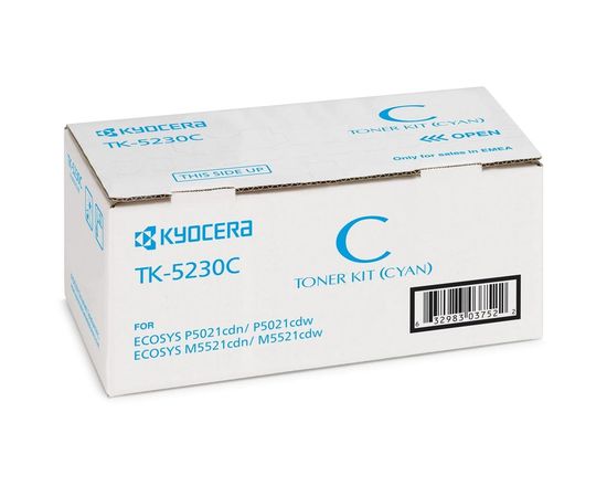 Купить Туба с тонером KYOCERA TK-5230C для M5521/P5021 2200 копий Cyan (1T02R9CNL0) по лучшей цене