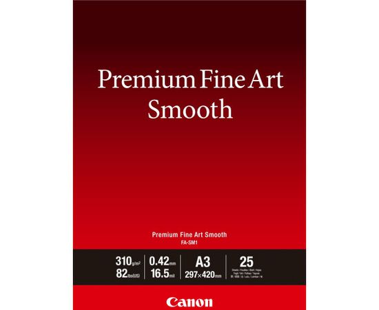 Купить Бумага Canon A3 FineArt Paper FA-SM1, 25ст, 310г/м2 (1711C003) по лучшей цене
