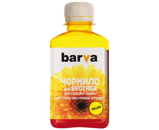 Купить Чернила Brother BT5000Y специальные 180 мл, водорастворимые, желтые Barva (BBT5000Y-756) по лучшей цене