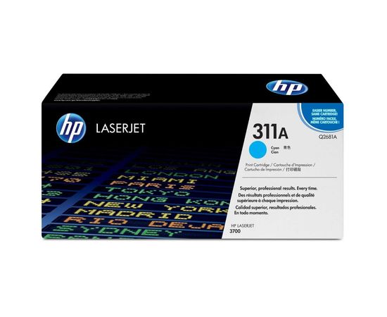 Купить Картридж тонерный HP 311A для CLJ 3700 6000 копий Cyan (Q2681A) по лучшей цене