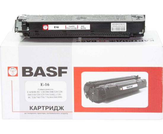 Купить Картридж тонерный BASF для Canon FC-128/230/310/330 аналог E16 Black (BASF-KT-E16) по лучшей цене