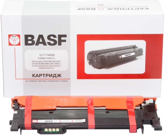 Купить Картридж тонерный BASF для Samsung CLP-365/CLX-3305/3305FN аналог CLT-Y406S Yellow (BASF-KT-Y406S-CLP365) по лучшей цене