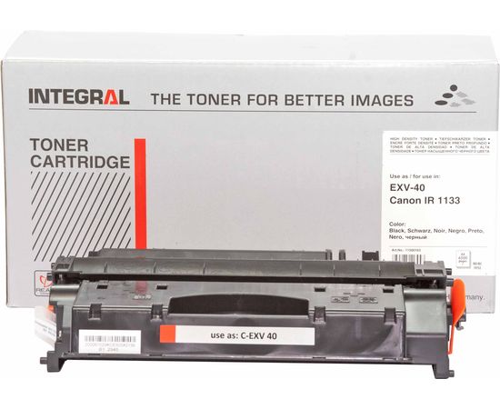Купить Картридж тонерный Integral для Canon IR-1133 аналог C-EXV40 Black (11500163) по лучшей цене