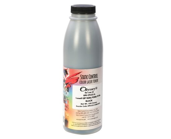 Купить тонер Odyssey HP CLJ CP5525 250г (13.5k) black Static Control по лучшей цене