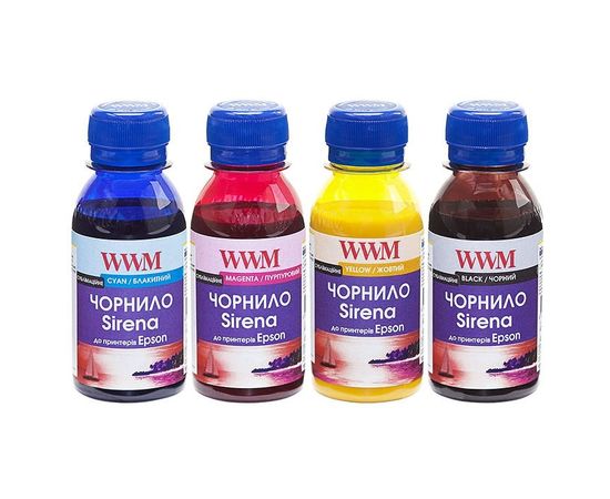 Купить Чернила WWM EPSON Sublimation SIRENA SET (Black/Cyan/Magenta/Yellow) (ES01SET-4) по лучшей цене