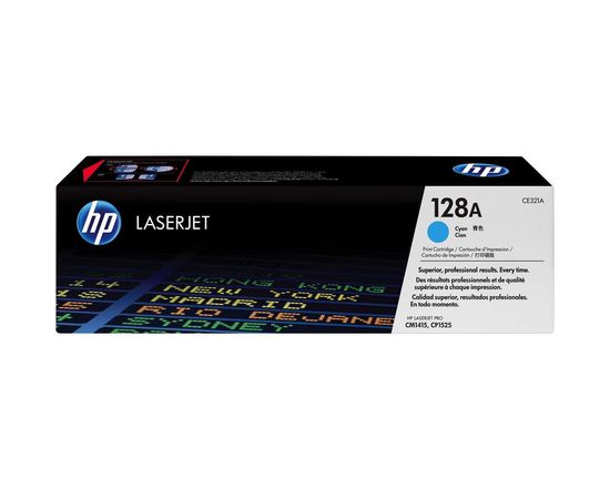 Купить Картридж тонерный HP 128A для CLJ CP1525n/CM1415fn 1300 копий Cyan (CE321A) по лучшей цене