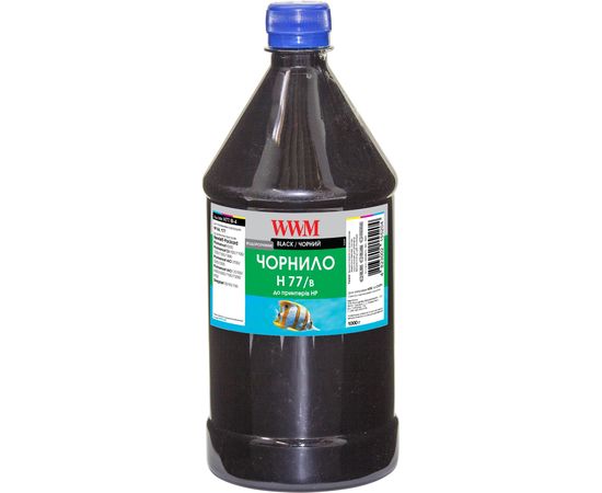 Купить Чернила WWM для HP №177/84 1000г Black Водорастворимые (H77/B-4) по лучшей цене
